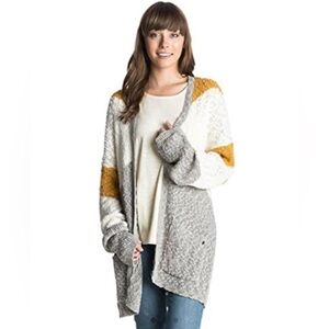 ROXY Open Weave Cardigan Sweater